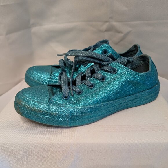 Converse Sparkling Teal Sneakers - Picture 3 of 8